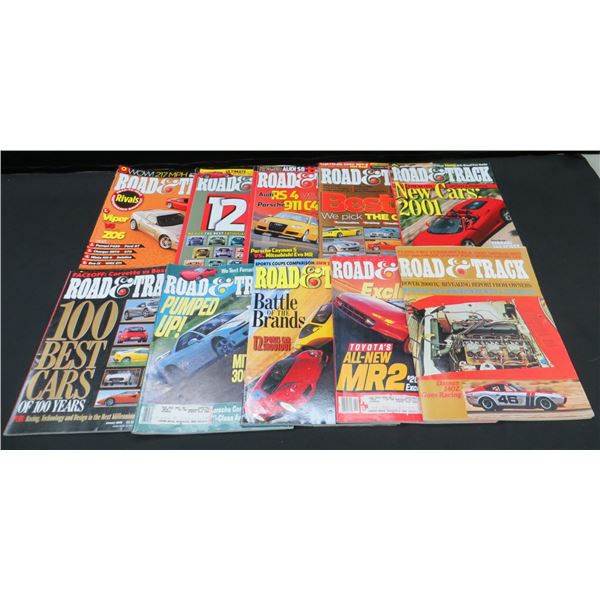 Collection Of 10 Road & Track Magazines Various Years