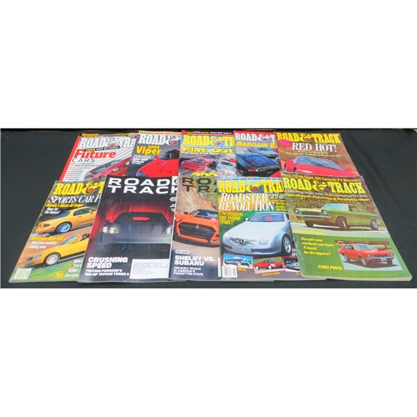 Collection Of 10 Road & Track Magazines Various Years