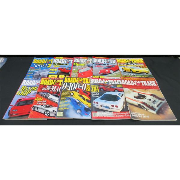 Collection Of 10 Road & Track Magazines Various Years