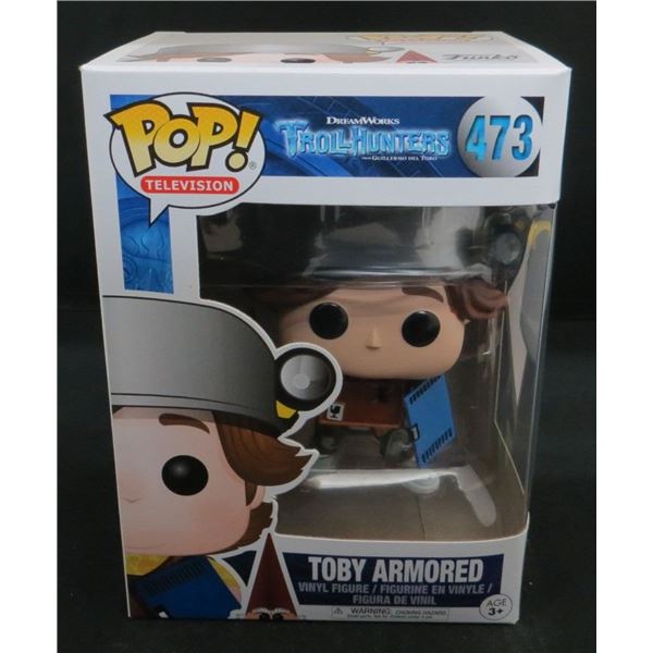 New Funko Pop Troll Hunters Toby Armored #473 BV $40