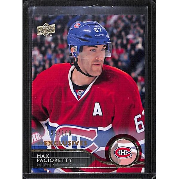 2014-15 Upper Deck Exclusives #101 Max Pacioretty 59/100