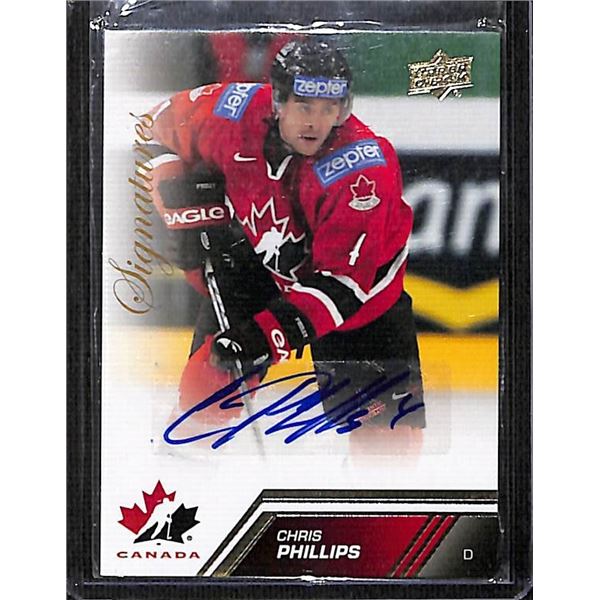 2013-14 Upper Deck Team Canada Autographs #27 Chris Phillips