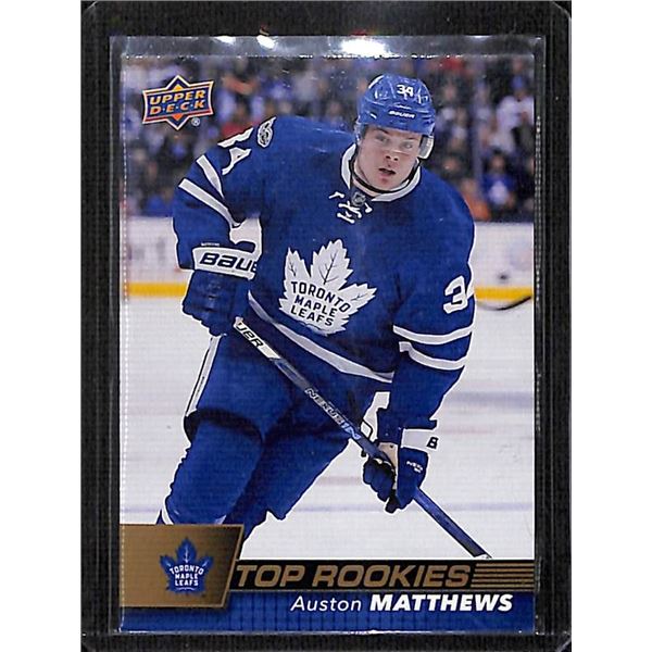 2017-18 Upper Deck MJ Holdings Top Rookies Gold #R1 Auston Matthews