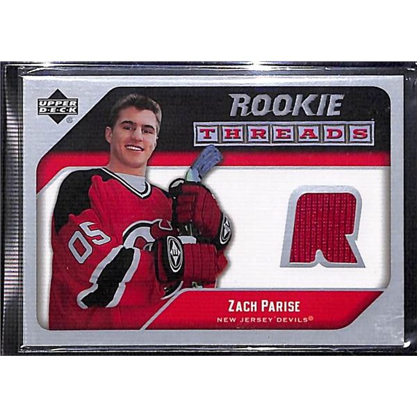 2005-06 Upper Deck Rookie Threads #RTZP Zach Parise BV $30