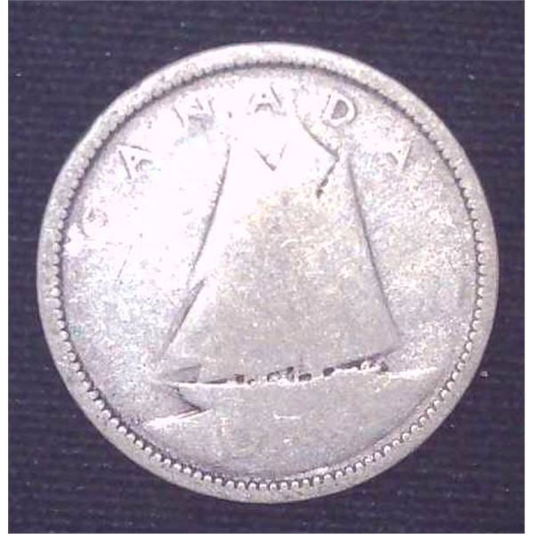 Canadian Silver Dime Date Unknown