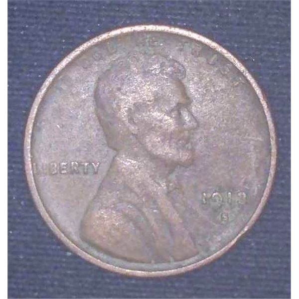 1913S USA Penny One Cent Coin
