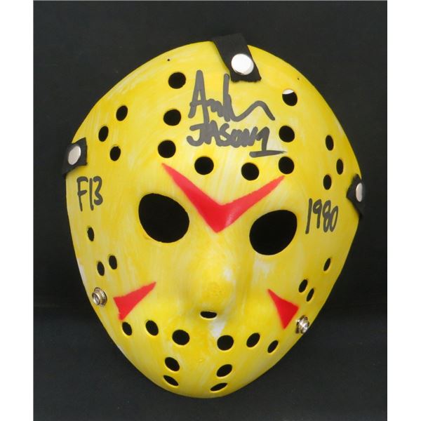 Ari Lehman Signed Jason Vorhees Mask "Jason 1 F13 '1980" With JSA COA Sticker