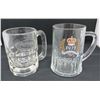 Image 1 : 2 Collectibles Glass Mugs A&W & 1977 Queen's Silver Jubilee 5" Tall
