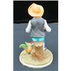 Image 2 : Vintage Flambro Farm Boy Feeding Chickens Porcelain Figurine 7" Tall