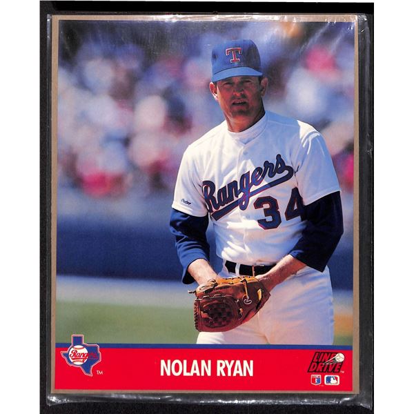 1991 Impel Nolan Ryan Line Drive Action Photos 8x10 Poster Photograph Rangers