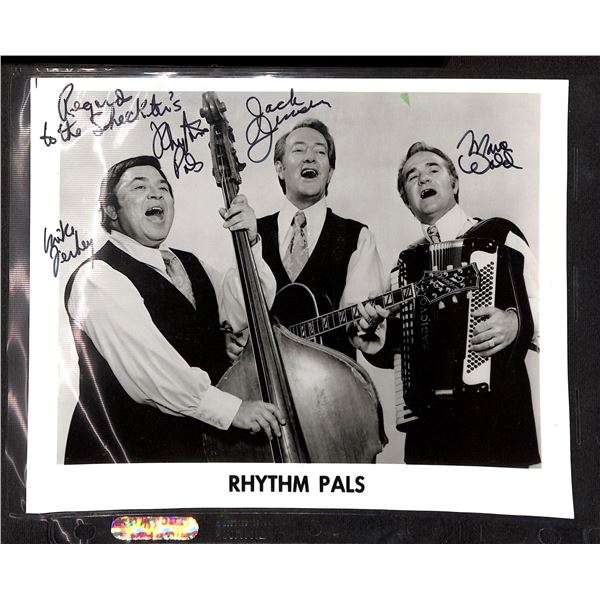 Vintage Black & White Rhythm Pals Autographed 8x10 Photo