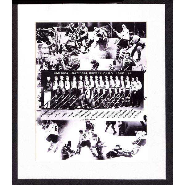 American National Hockey Club Black & White Reprint Photo 8x10