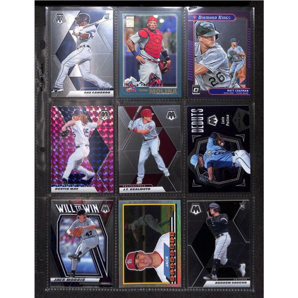 Lot of 9 Various Baseball Rookie & Insert Cards Various Teams & Players