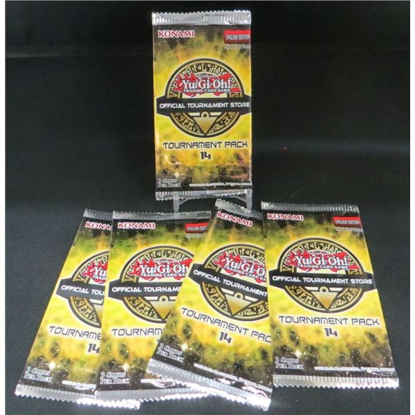 5 Sealed Packs Of Yu-Gi-Oh Official Tournament Store Tournament Pack #14