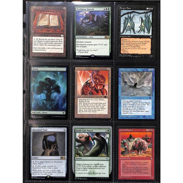 Lot Of 9 Various Magic The Gathering Cards Various Sets & Colors