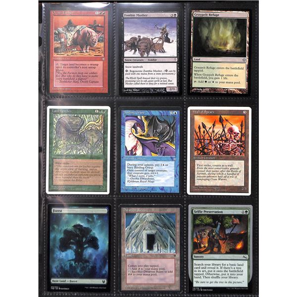 Lot Of 9 Various Magic The Gathering Cards Various Sets & Colors