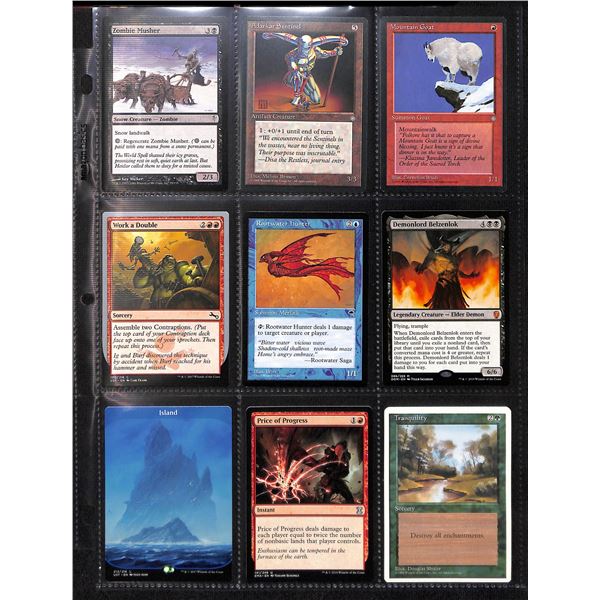 Lot Of 9 Various Magic The Gathering Cards Various Sets & Colors