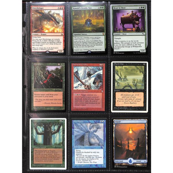 Lot Of 9 Various Magic The Gathering Cards Various Sets & Colors