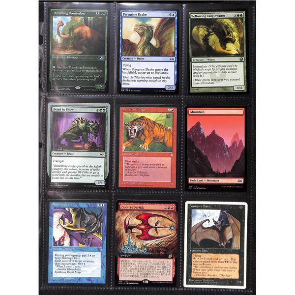 Lot Of 9 Various Magic The Gathering Cards Various Sets & Colors