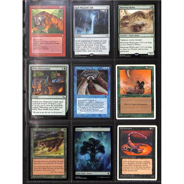 Lot Of 9 Various Magic The Gathering Cards Various Sets & Colors