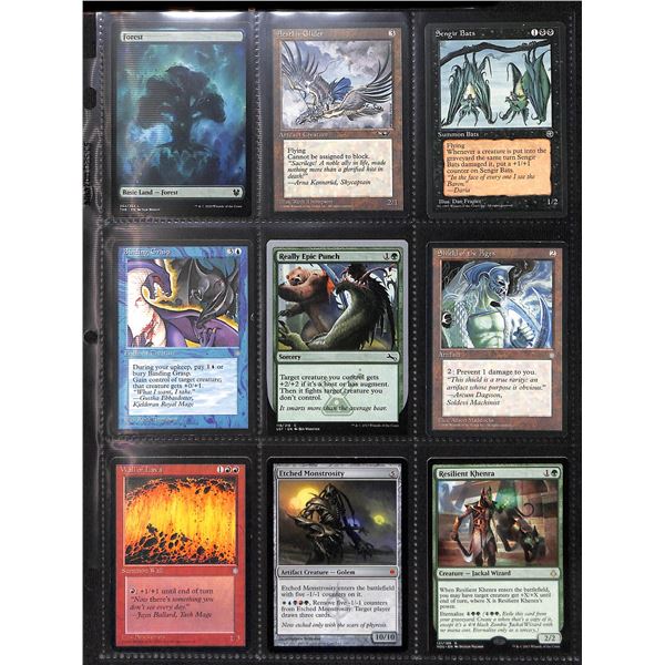 Lot Of 9 Various Magic The Gathering Cards Various Sets & Colors