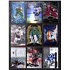 Image 1 : Lot of 9 Various Hockey Inserts or Rookie Cards Various Teams & Players