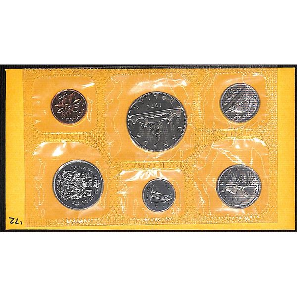 Royal Canadian Mint 1972 Uncirculated 6 Coin Collector Set
