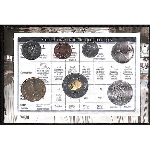 Royal Canadian Mint 2002 Uncirculated 7 Coin Set
