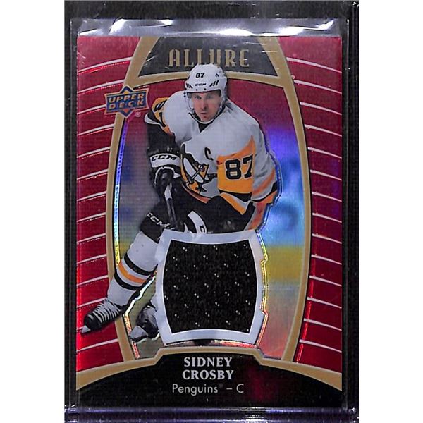 2019-20 Upper Deck Allure Jerseys Red Rainbow #36 Sidney Crosby BV $50