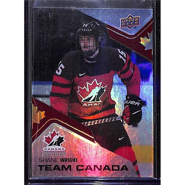 2022-23 Upper Deck Team Canada Juniors Team Canada Acetates #CA12 Shane Wright BV $40