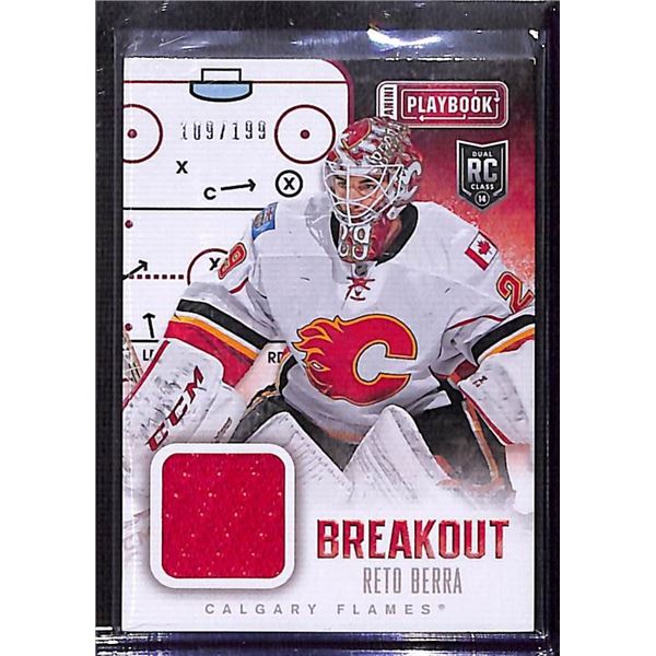 2013-14 Panini Playbook Breakout Jerseys #BRBE Reto Berra 109/199