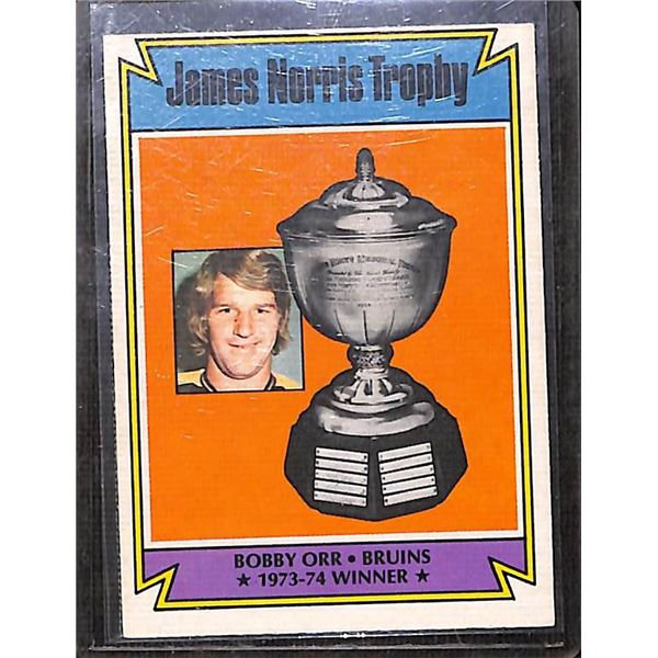 1974-75 O-Pee-Chee #248 Bobby Orr Norris Trophy BV $40
