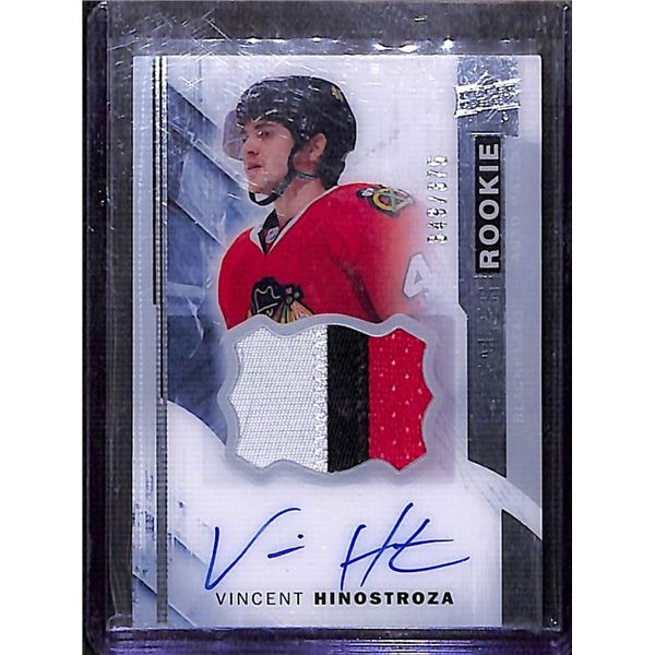 2015-16 Upper Deck Premier #89 Vincent Hinostroza JSY AU 349/375 RC