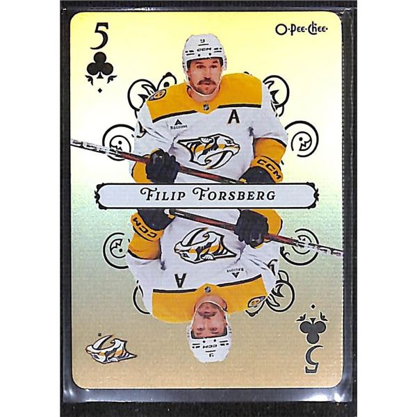2025-26 O-Pee-Chee Playing Cards #5CLUBS Filip Forsberg