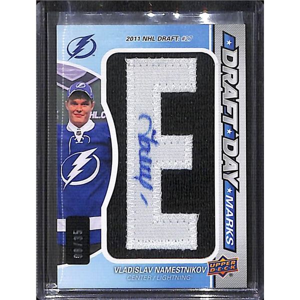 2014-15 SP Game Used Draft Day Marks #DDMNA4 Vladislav Namestnikov 8/35 BV $60
