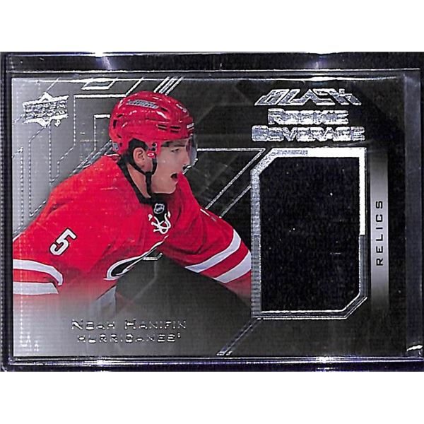 2015-16 UD Black Rookie Coverage Relics #RCOVNH Noah Hanifin