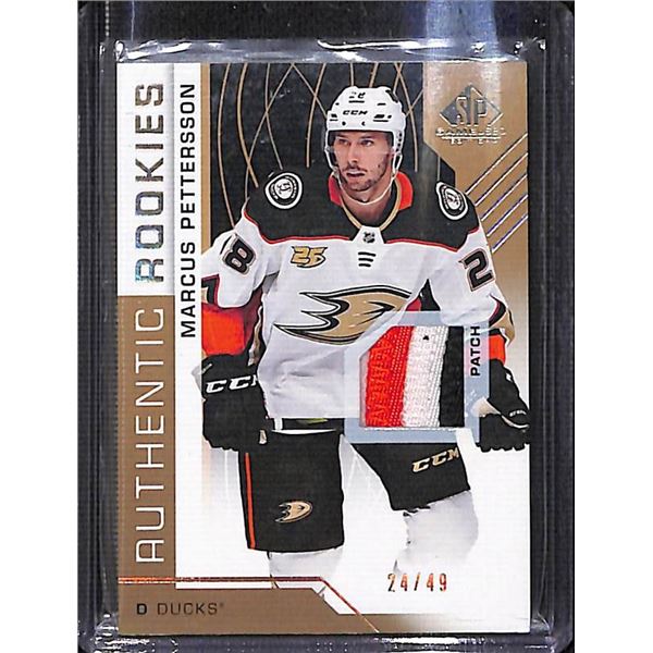 2018-19 SP Game Used Gold Spectrum #108 Marcus Pettersson PATCH 24/49 BV $40
