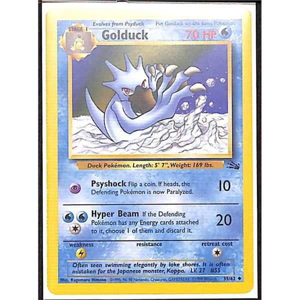 Pokemon Golduck - 35/62 - Uncommon - Unlimited Fossil