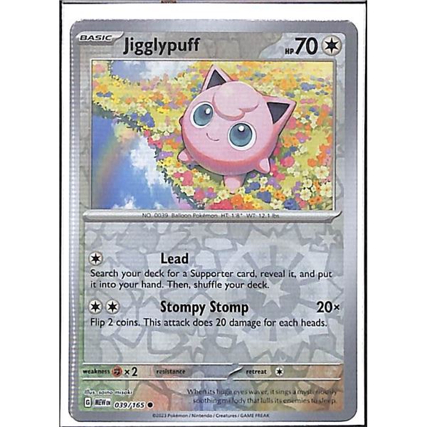 Pokemon Jigglypuff - 039/165 Reverse Holo 151