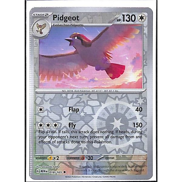 Pokemon Pidgeot - 018/165 - Reverse Holo 151