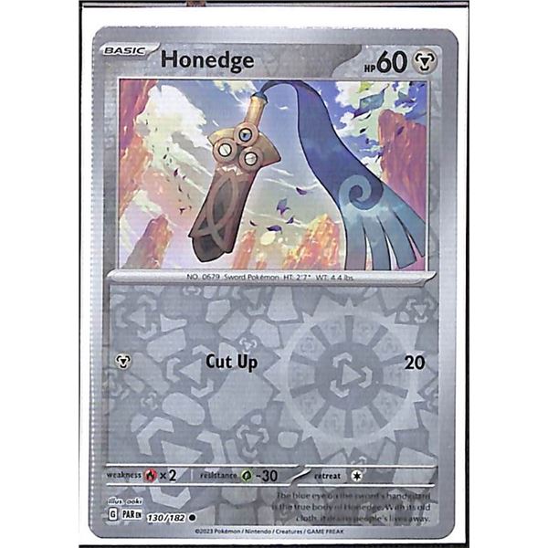 Pokemon Honedge - 130/182 Reverse Holo Paradox Rift