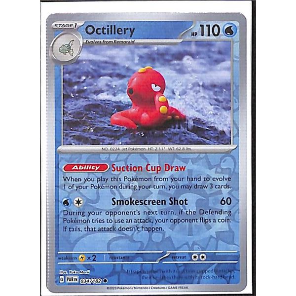 Pokemon Octillery - 034/182 Reverse Holo Paradox Rift