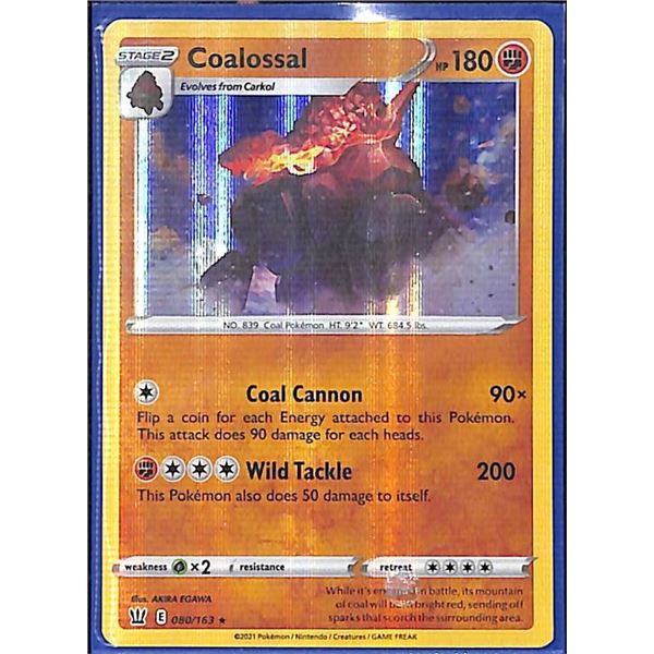 Pokemon Coalossal - 080/163 - Rare Holo Battle Styles