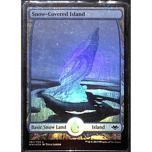 Magic the Gathering Snow-Covered Island FOIL Modern Horizons