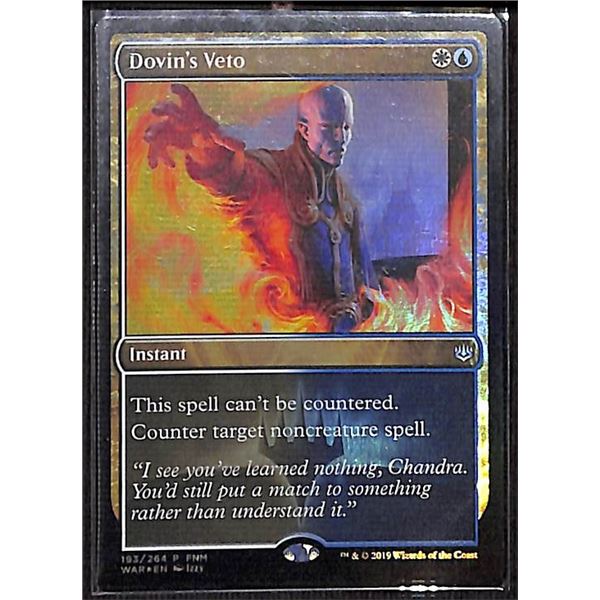 Magic the Gathering Dovin's Veto FOIL War of the Spark