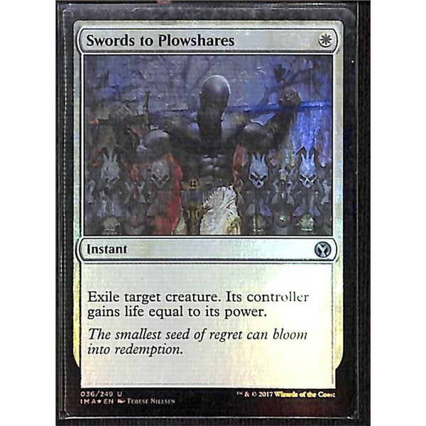 Magic the Gathering Swords to Plowshares FOIL Iconic Masters