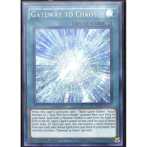 Yu-Gi-Oh Gateway to Chaos - SHVA-EN058 - Secret Rare - 1st Edition Shadows in Valhalla