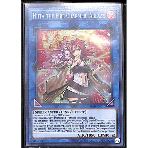 Yu-Gi-Oh Hiita the Fire Charmer, Ablaze - OP10-EN010 - Super Rare - Unlimited OTS Tournament Pack 10