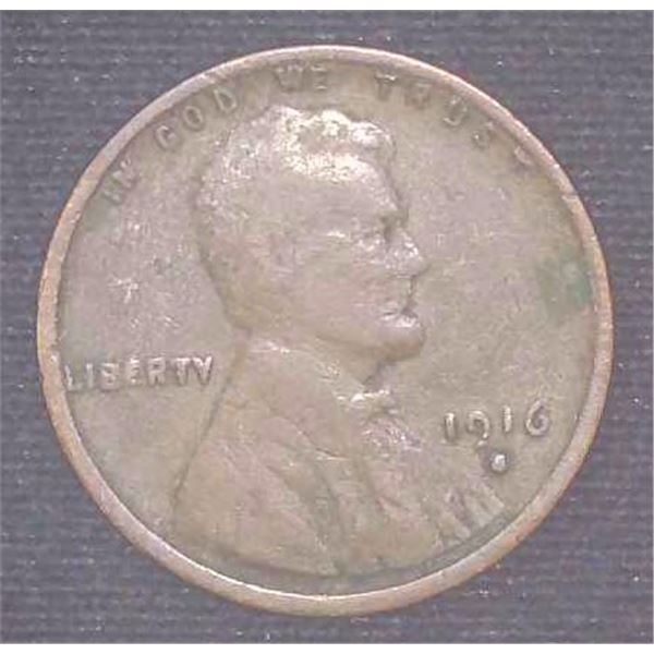 1916S USA Penny One Cent Coin