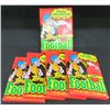 Image 1 : 5 Sealed Packs 1990 Topps Football 15 Cards Per Pack
